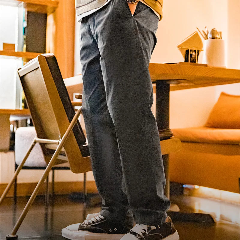 Langford Men’s Straight-Leg Chinos – Smart Casual Everyday Trousers