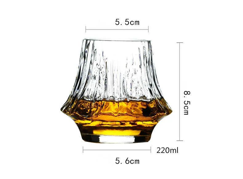 Velmora Edo Whiskey Glass – Sculpted Whisky Glass for Scotch, Bourbon & Old Fashioned Drinks