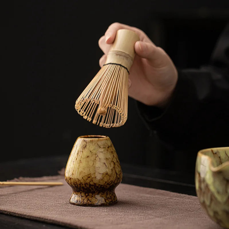 Kiyora 8 Piece Japanese Matcha Tea Set – Traditional Matcha Gift Set with Bowl, Bamboo Whisk and Accessories