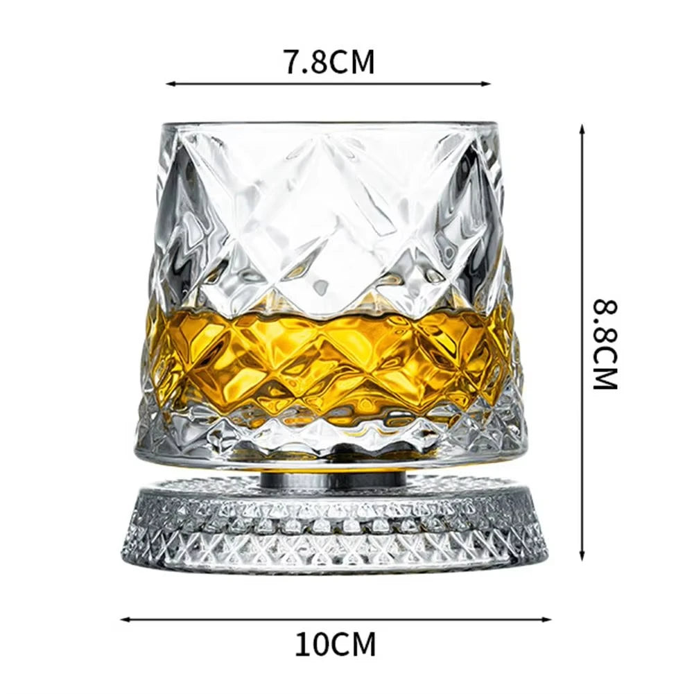 Belmont Rotating Whisky Glass Set – 2 Piece 300 ml