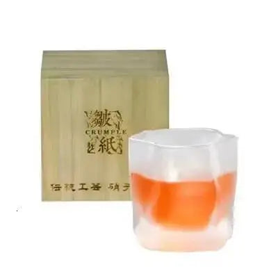 Virello Sculpted Whiskey Glass with Gift Box – Elegant Drinking Glass for Home Bar & Gifting