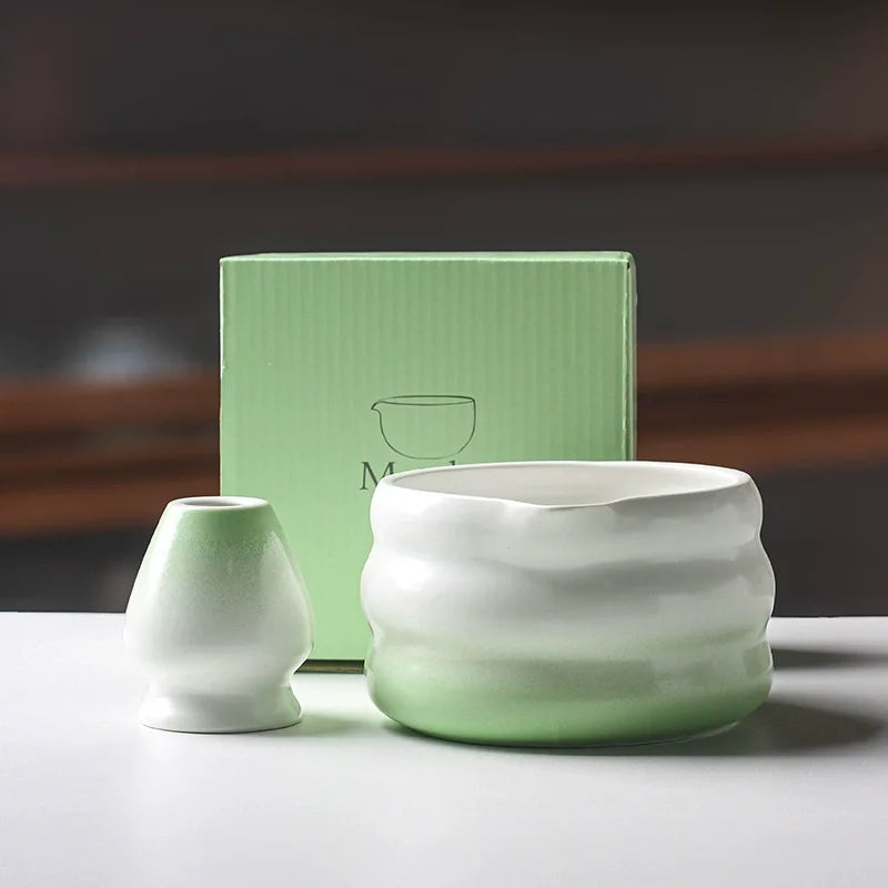 Traditional Matcha Tea Set – Japanese Ceremony Kit with Whisk, Bowl & Accessories | Available in Multiple Colours & Set Sizes