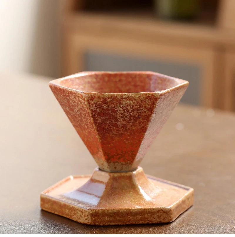 Rokaku Coffee Cup with Base – Handmade Ceramic Coffee Cup 150ml