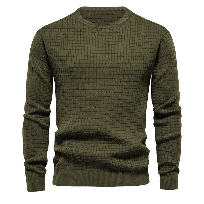 Men's Classic Textured Crewneck Sweater