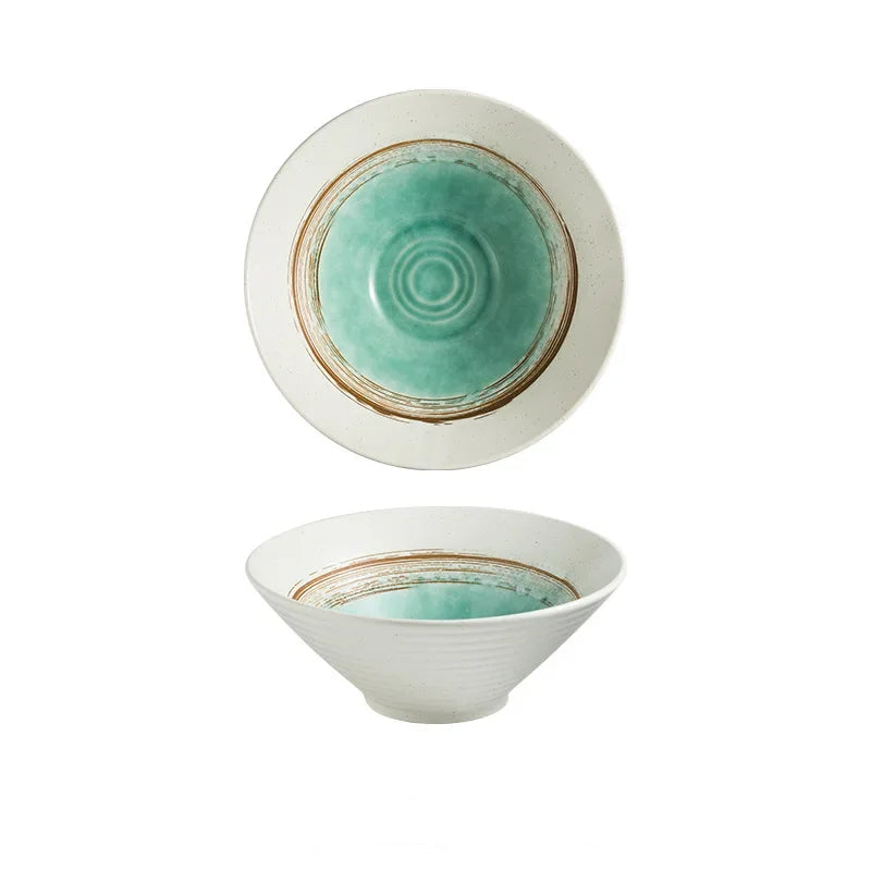 Kazumi Ceramic Ramen Bowls – Japanese Style Noodle Bowls, Large Soup Bowls, Dinnerware Collection