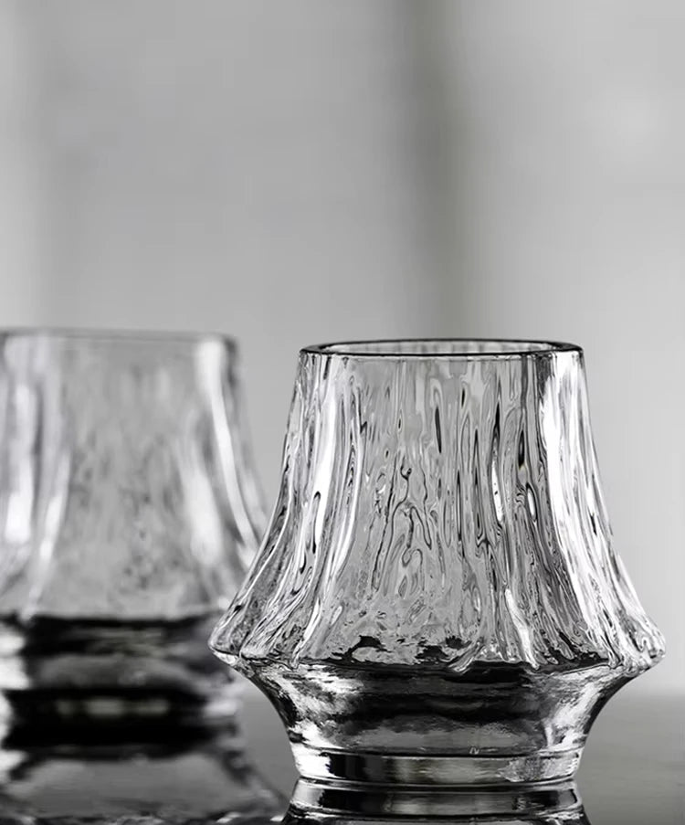 Velmora Edo Whiskey Glass – Sculpted Whisky Glass for Scotch, Bourbon & Old Fashioned Drinks