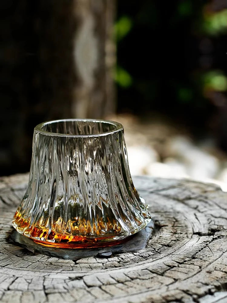 Velmora Edo Whiskey Glass – Sculpted Whisky Glass for Scotch, Bourbon & Old Fashioned Drinks