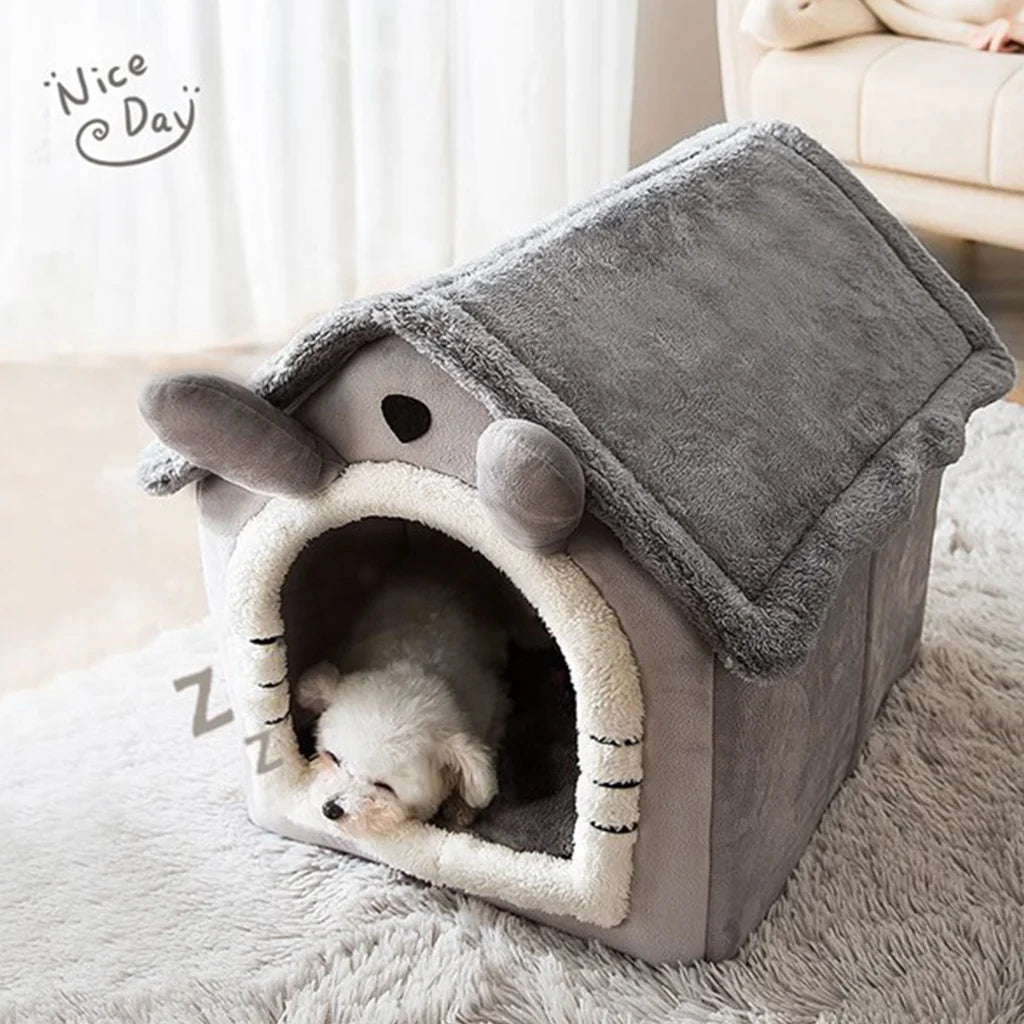 Foldable Pet House Bed