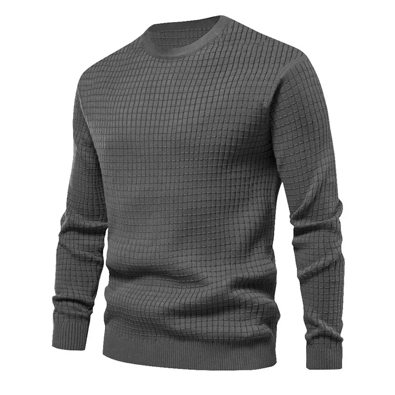 Men's Classic Textured Crewneck Sweater