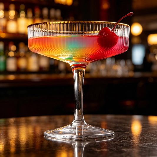 Valoire Ribbed Coupe Cocktail Glass – Vintage Champagne, Dessert & Martini Glass