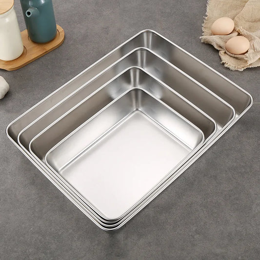 Stainless Steel Roasting Tray – Oven Baking Pan