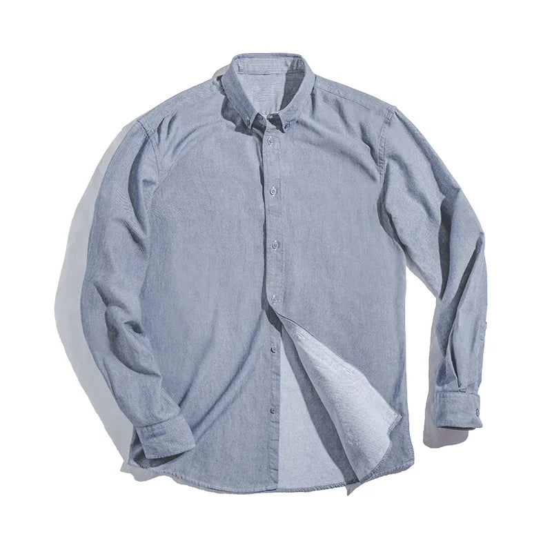 Ellison Men’s Oxford Button Down Shirt – Long Sleeve Smart Casual Business Shirt