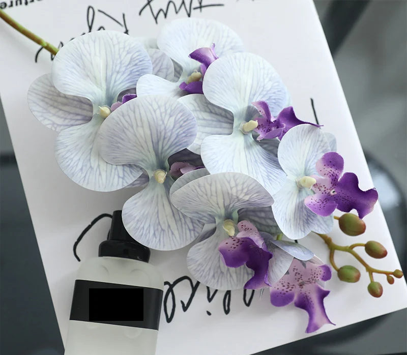 Orchid Bloom Stem – Faux Orchid Flower Branch for Vase Arrangements, Bouquets and Home Décor