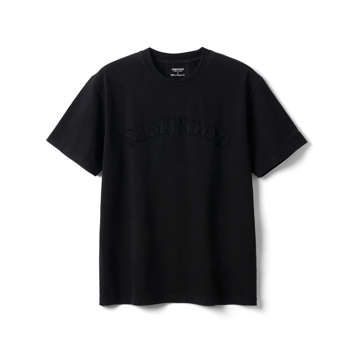 Men’s Embroidered Logo T-Shirt – 260gsm Relaxed Fit Tee in Orange & Black