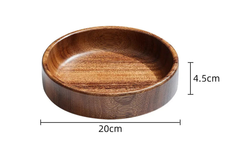 Natural Wooden Serving Trays – Solid Wood Snack, Tea & Breakfast Platters in Multiple Shapes & Sizes