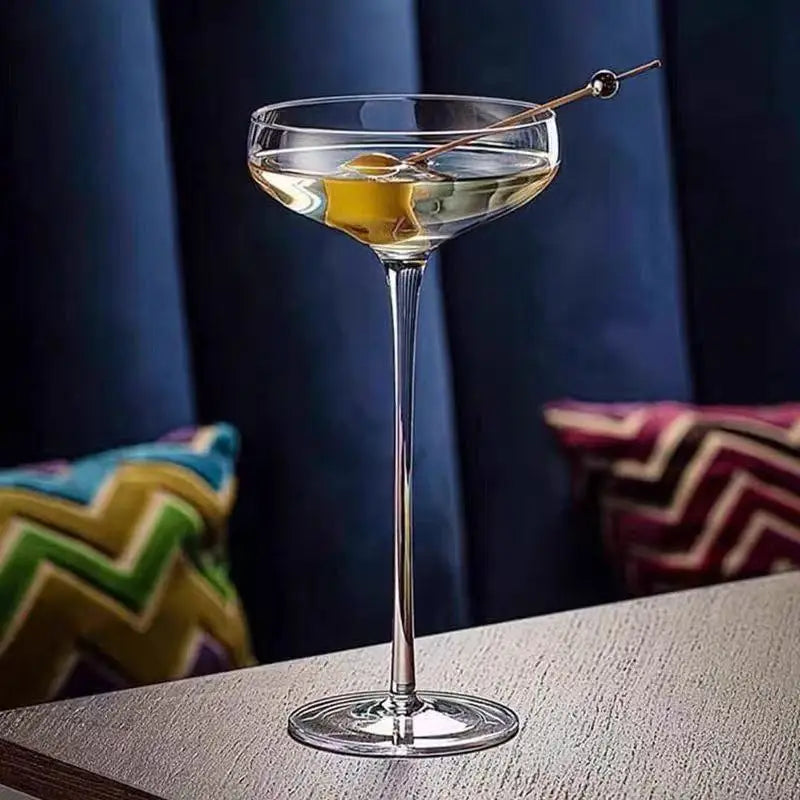 Mirello Martini Cocktail Glass – Long Stem Glass for Martinis, Cosmopolitans & Espresso Martinis