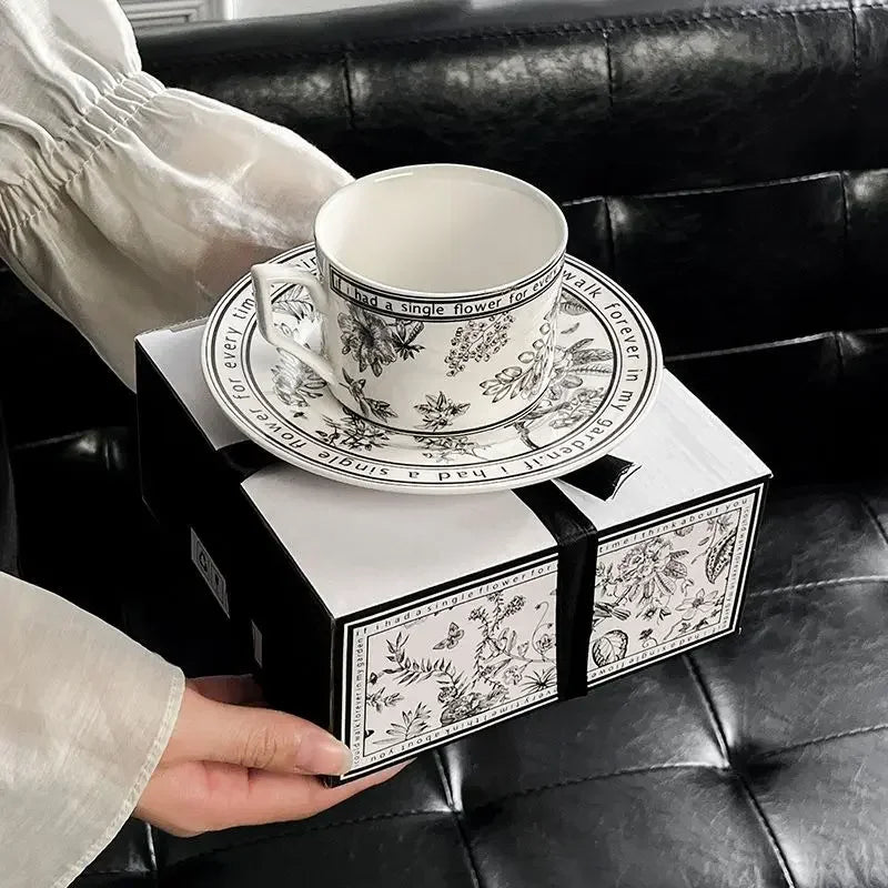 Bramble & Wren Ceramic Tea Cup & Saucer Gift Set