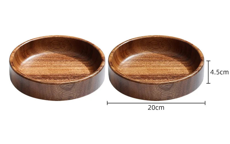 Natural Wooden Serving Trays – Solid Wood Snack, Tea & Breakfast Platters in Multiple Shapes & Sizes