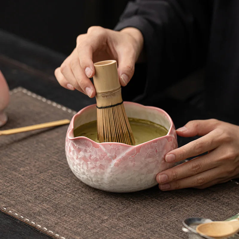 Mizuki Matcha Set – Japanese Matcha Gift Set with Ceramic Bowl and Bamboo Whisk (4 or 8 Piece)