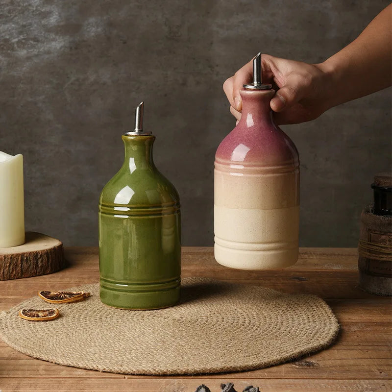 Terrano Ceramic Olive Oil & Vinegar Bottle