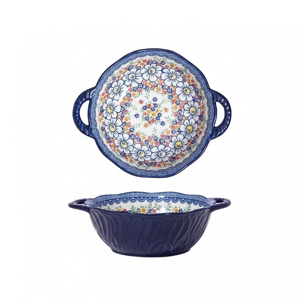 Narelle Bohemian Ceramic Serving Dish & Oven Plate – Patterned Bakeware for Roasting, Baking and Table Serving