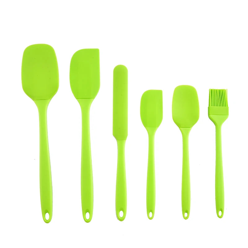 Silicone Kitchen Utensil Set 6 Piece – Heat Resistant Spatula Set for Cooking & Baking, Non Stick Kitchen Tools