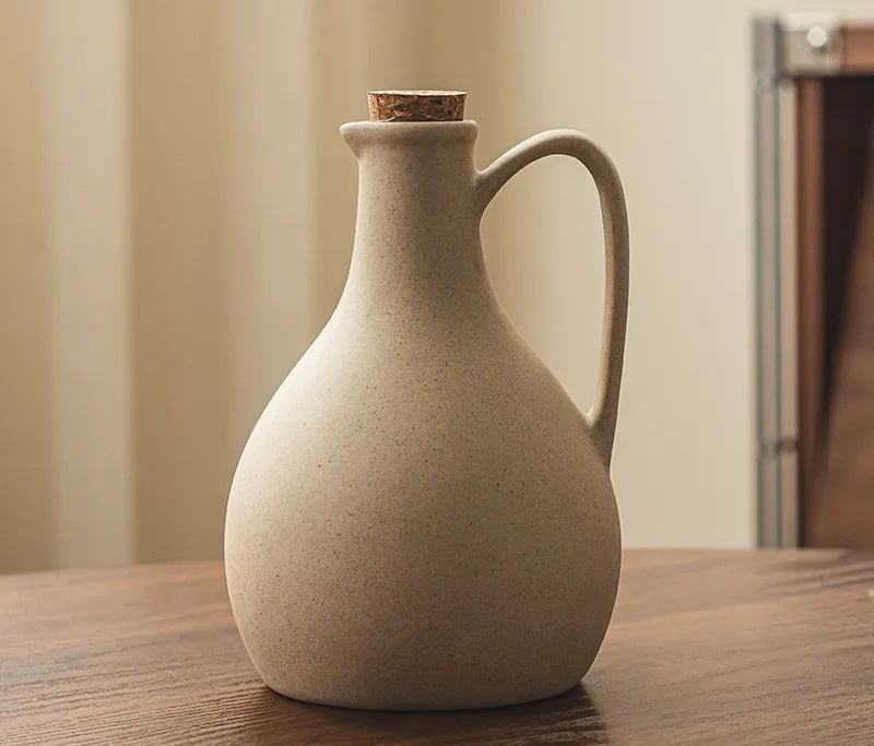 Mareno Ceramic Olive Oil & Vinegar Bottle Collection – Rustic Kitchen Storage