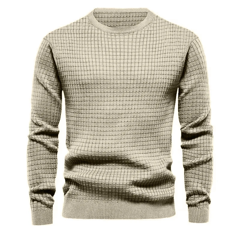 Men's Classic Textured Crewneck Sweater