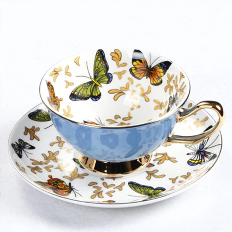 Papillon Tea Cup & Saucer Set – Butterfly Tea & Coffee Cup