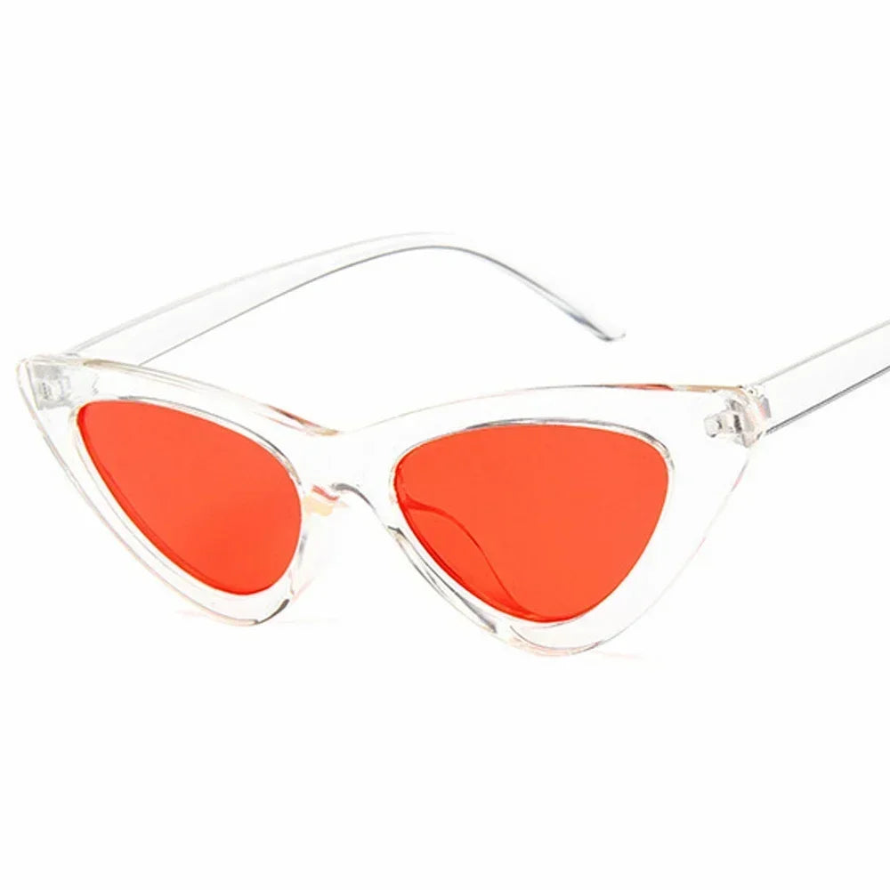 Selene Cat Eye Sunglasses – Vintage Slim Frame UV Eyewear for Women
