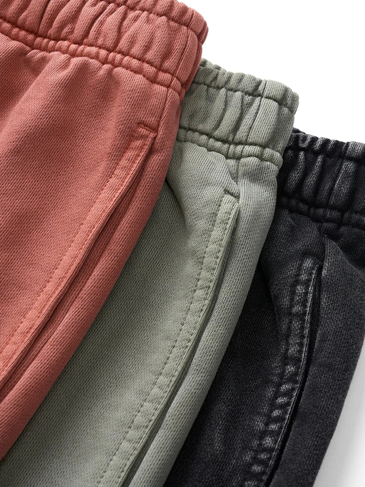 Men’s Washed Cotton Drawstring Shorts – Soft Loungewear & Casual Summer Gym Shorts
