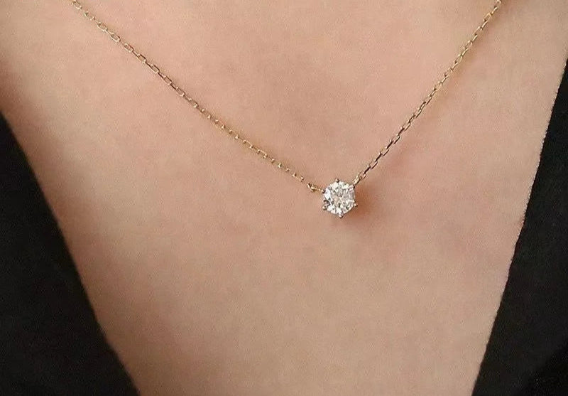 Solitaire Pendant Necklace
