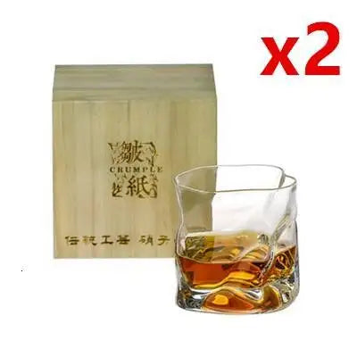 Virello Sculpted Whiskey Glass with Gift Box – Elegant Drinking Glass for Home Bar & Gifting