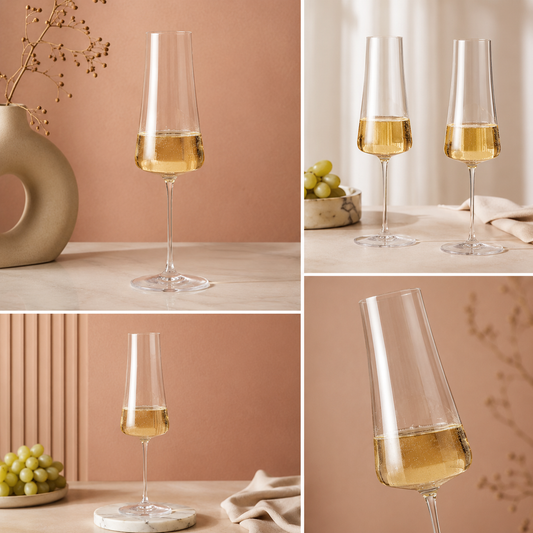 Vintner Collection Handcrafted Crystal Champagne Flute 300ml – Premium Sparkling Wine Glass