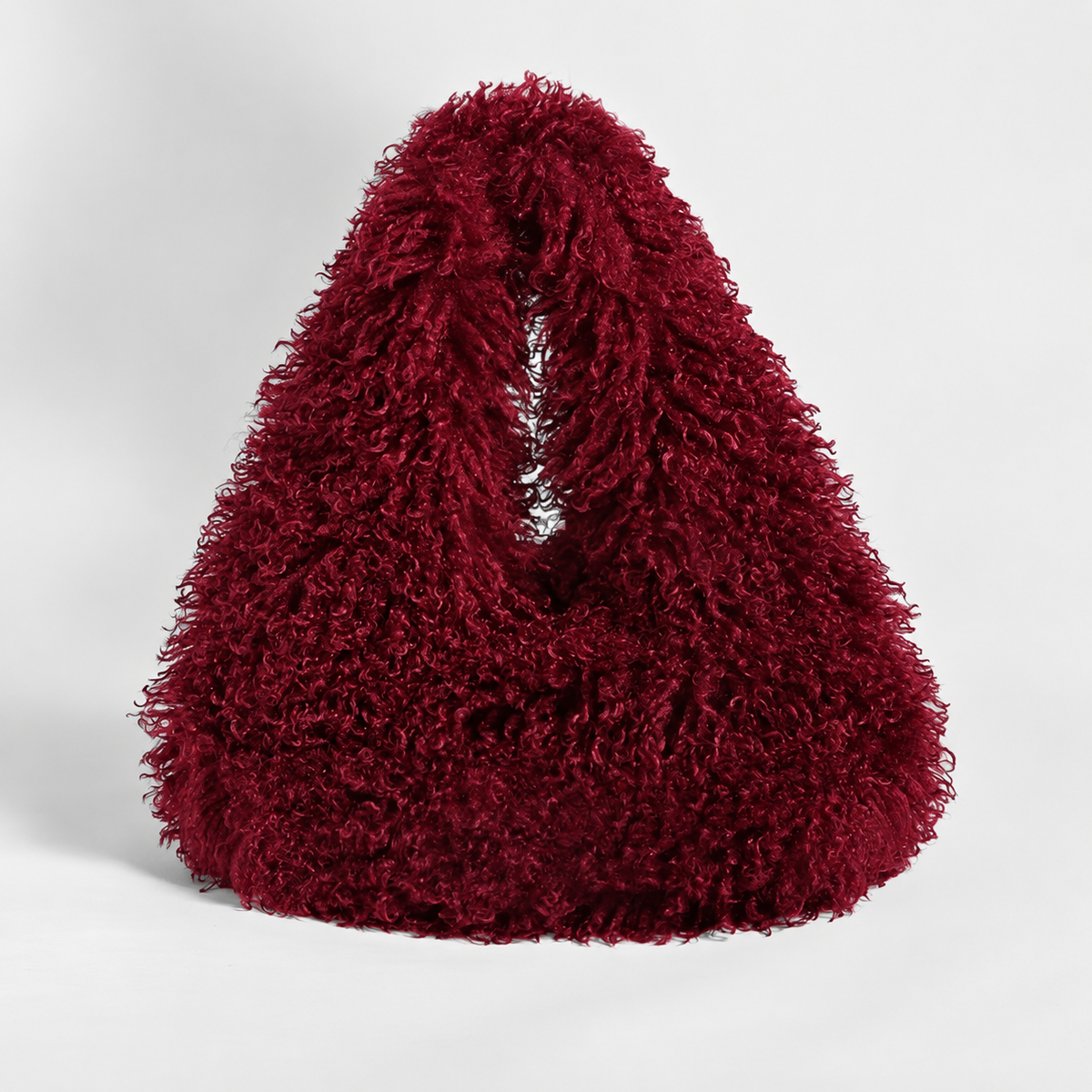 Veya Faux Shearling Shoulder Bag