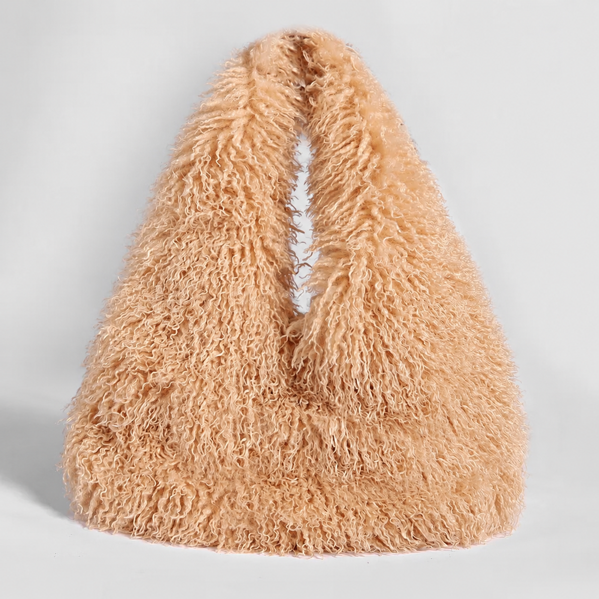 Veya Faux Shearling Shoulder Bag