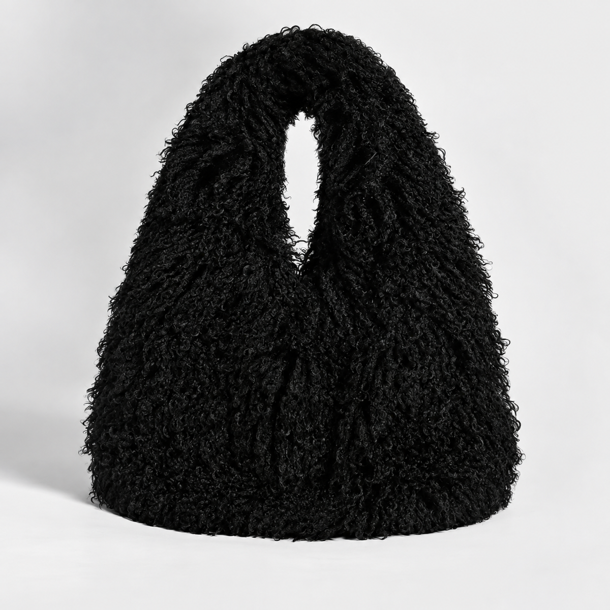 Veya Faux Shearling Shoulder Bag