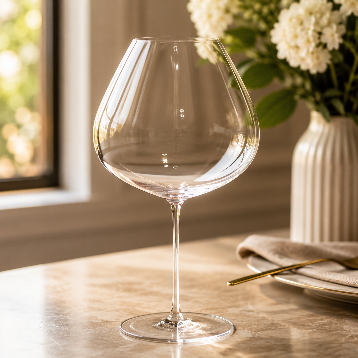 Vintner Collection Handcrafted Crystal Wine Glass – Premium Aroma Wine Goblet