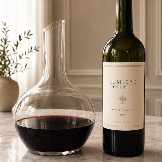 Vintner Collection Handcrafted Crystal Glass Wine Decanter 1500ml – Premium Red Wine Carafe