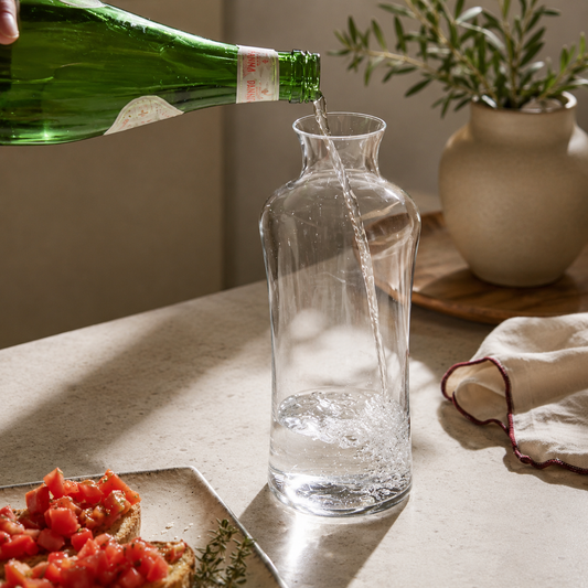 Vintner Collection Handcrafted Crystal Wine Decanter 800ml – Premium Red & White Wine Carafe