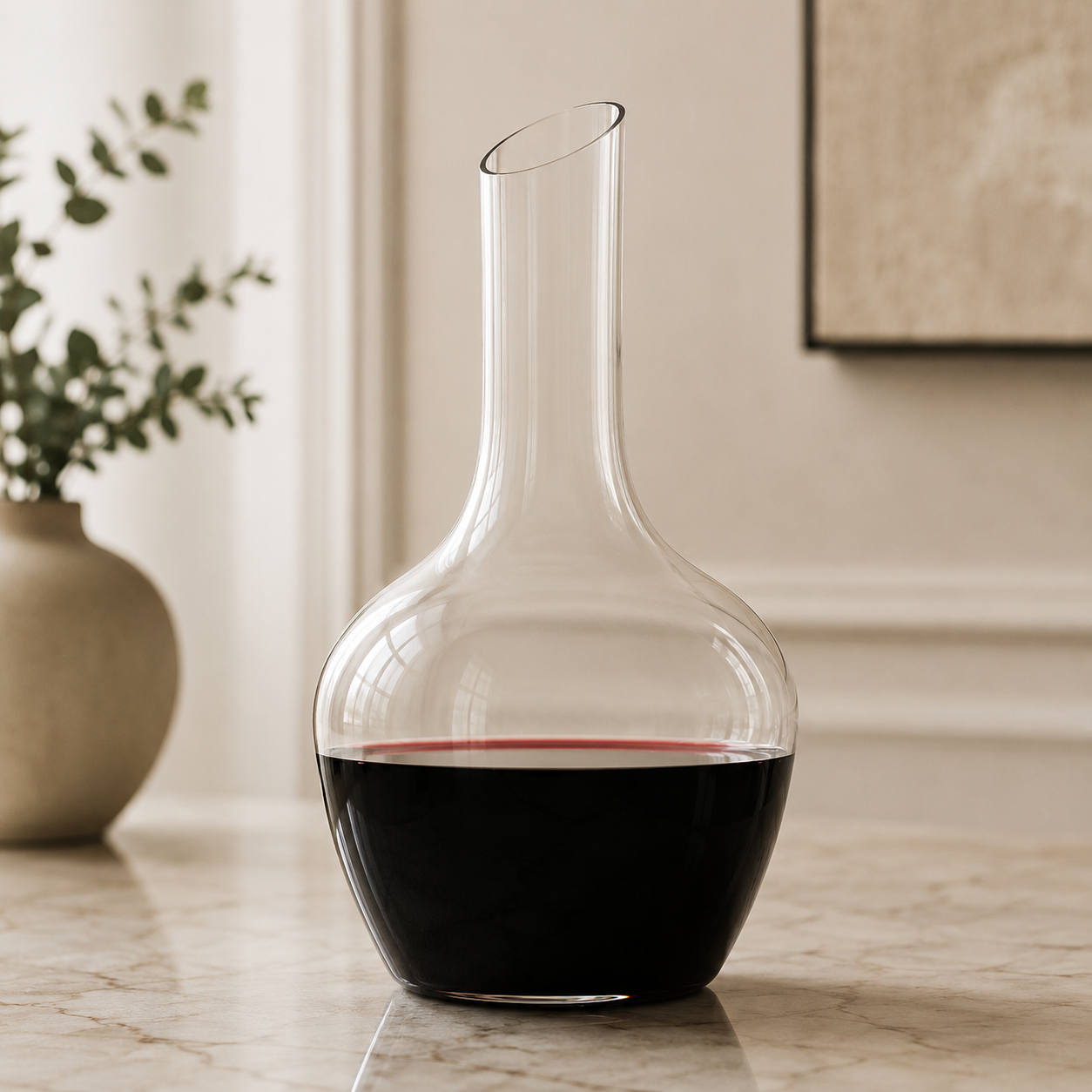 Vintner Collection Handcrafted Crystal Glass Wine Decanter 1500ml – Premium Red Wine Carafe
