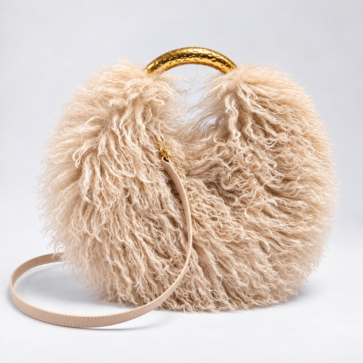 Orlina Fluffy Faux Fur Bag