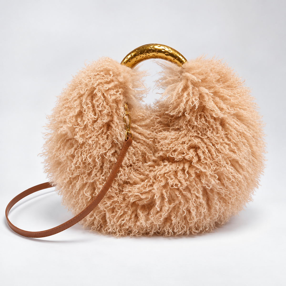 Orlina Fluffy Faux Fur Bag