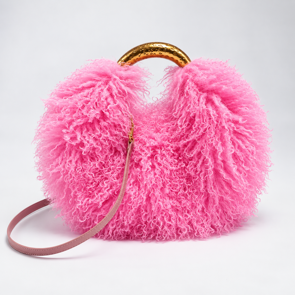 Orlina Fluffy Faux Fur Bag