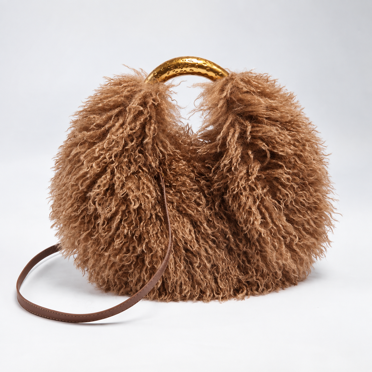 Orlina Fluffy Faux Fur Bag