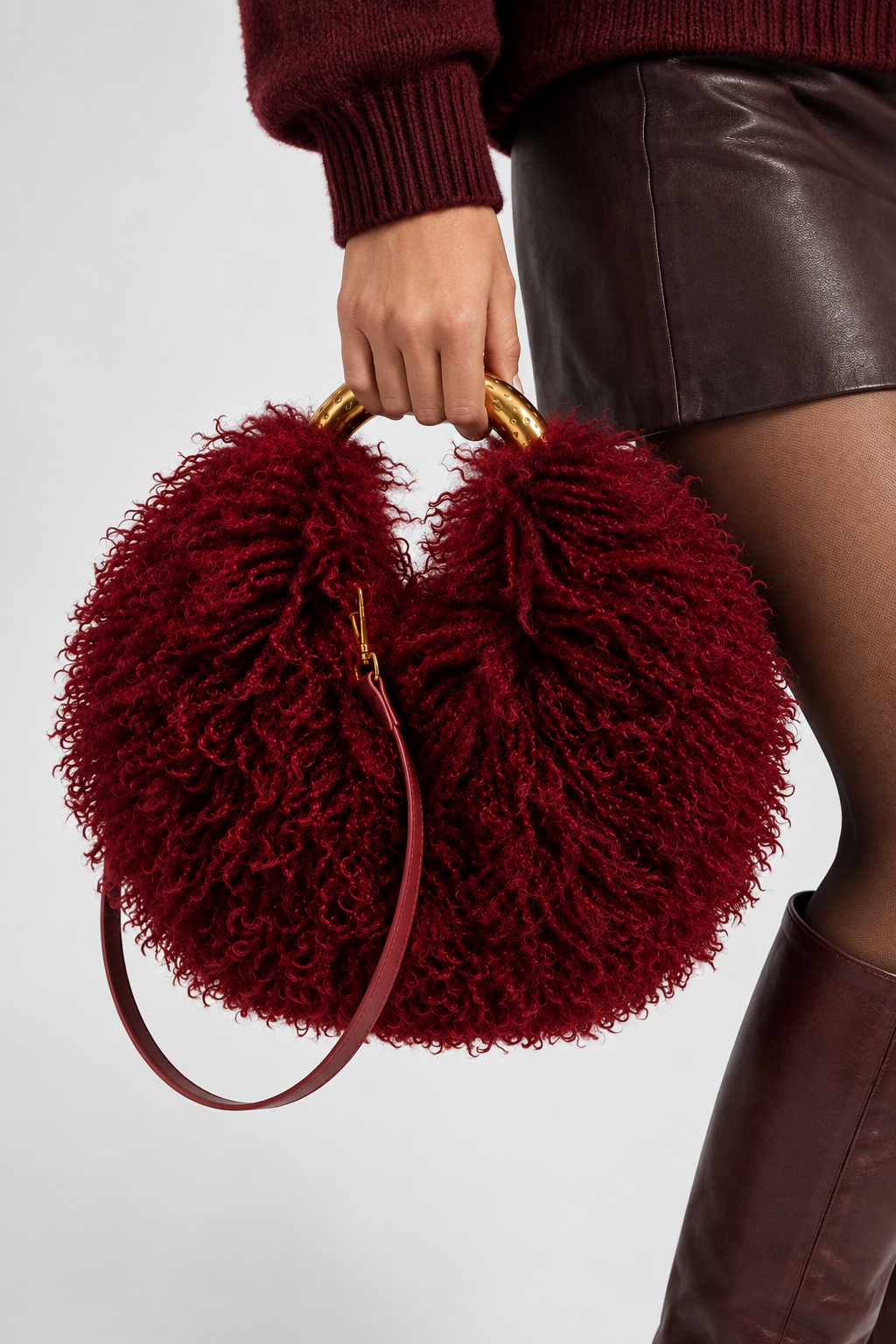 Orlina Fluffy Faux Fur Bag