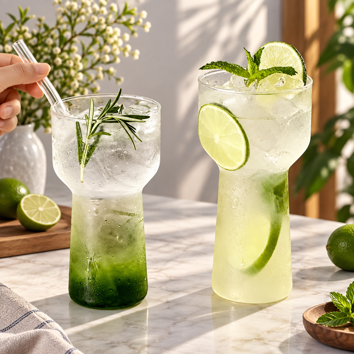 Lumi Tall Highball Glass – Heat-Resistant Glass Tumbler
