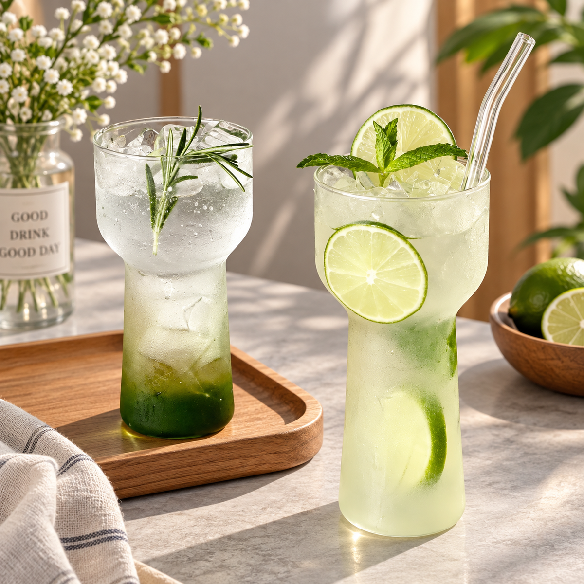Lumi Tall Highball Glass – Heat-Resistant Glass Tumbler