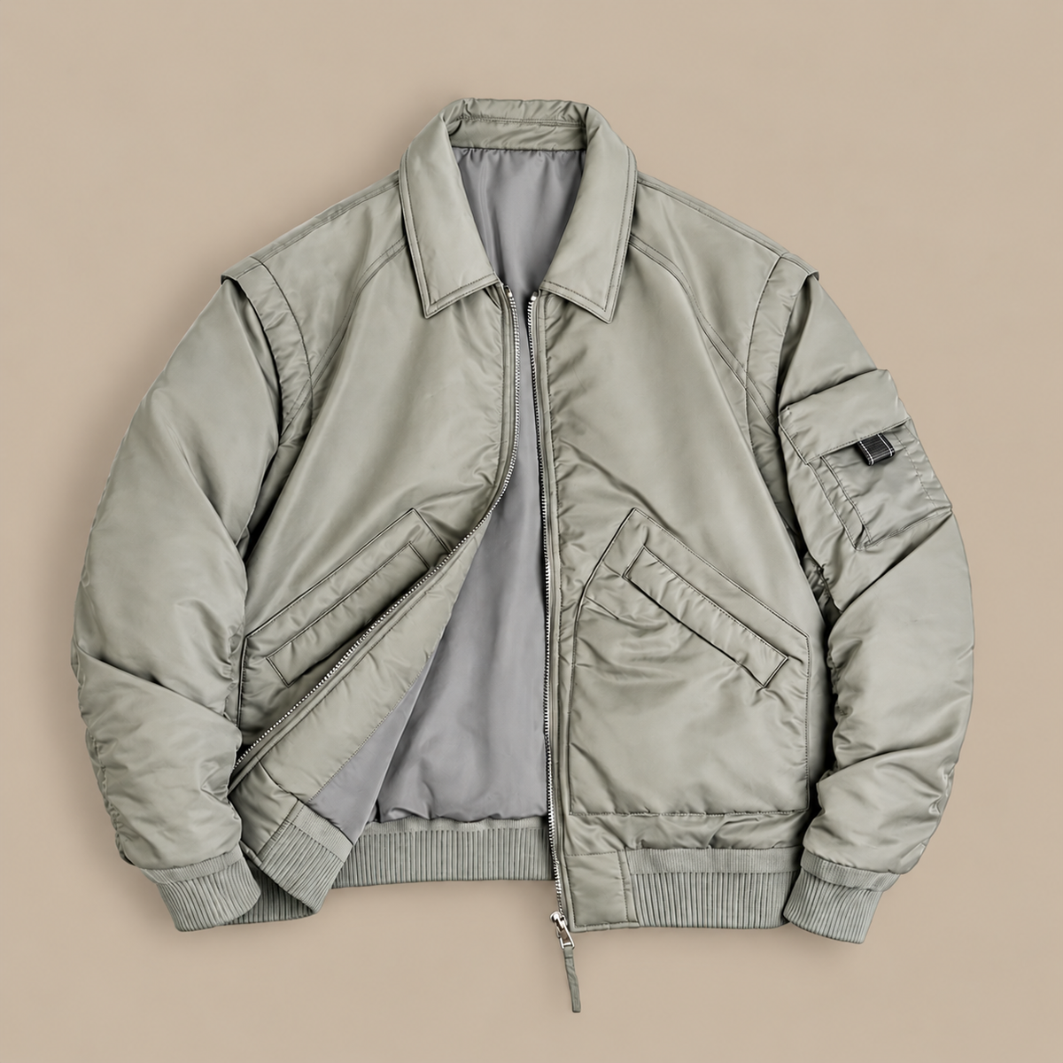 Alden Men’s Padded Bomber Winter Jacket