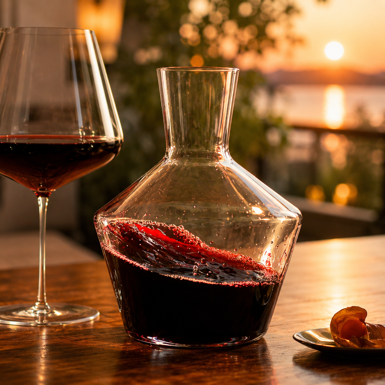 Vintner Collection Handcrafted Crystal Wine Decanter 1450ml – Premium Red Wine Carafe